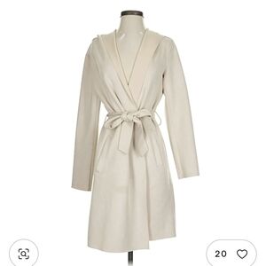 Elegant Cream Wrap Dress